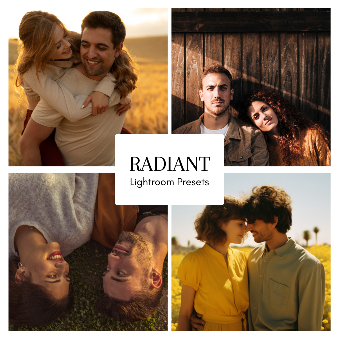 LR Presets: RADIANT — Golden, Warm, Romantic